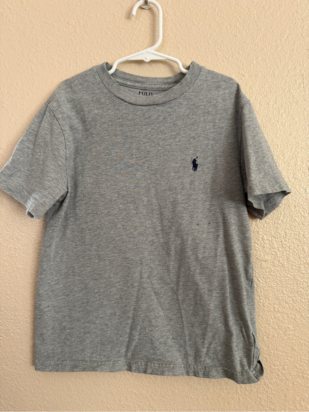 Polo by Ralph Lauren Heather Gray Short Sleeve Tee with Navy Pony